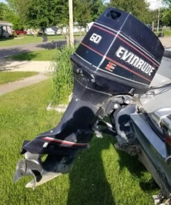 1992 Evinrude 60 HP 3 Cylinder Carbureted 2 Stroke 20" (Long Shaft) Tiller Outboard Motor