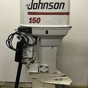 1993 Johnson 150 HP V6 Carbureted 2 Stroke 20" (Long Shaft) Outboard Motor.