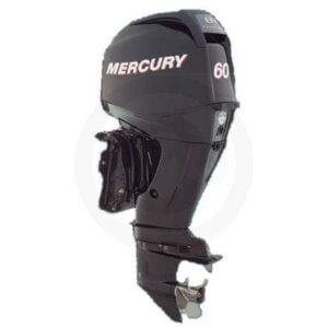 2001 Mercury 60 HP 4 Cylinder Carbureted 4 Stroke 20" Bigfoot Outboard Motor.