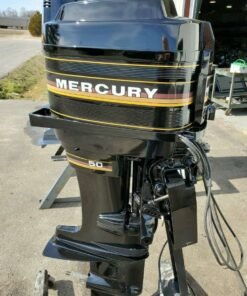 1985 Mercury 50 HP 4 Cylinder 2 Stroke 20" Tiller Outboard Motor