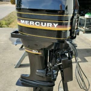 1985 Mercury 50 HP 4 Cylinder 2 Stroke 20" Tiller Outboard Motor