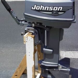 2000 Johnson 25 HP 2 Cylinder Carbureted 2-Stroke 20" (Long Shaft) Tiller Outboard Motor